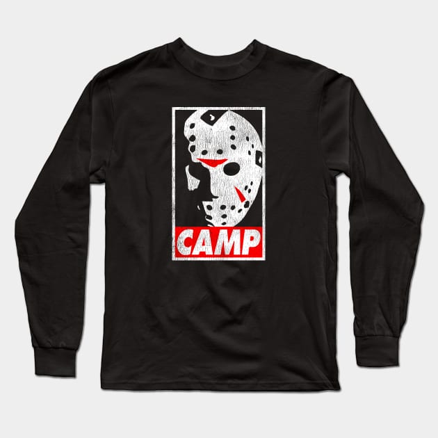 Camp Jason Voorhees Vintage Long Sleeve T-Shirt by madnem